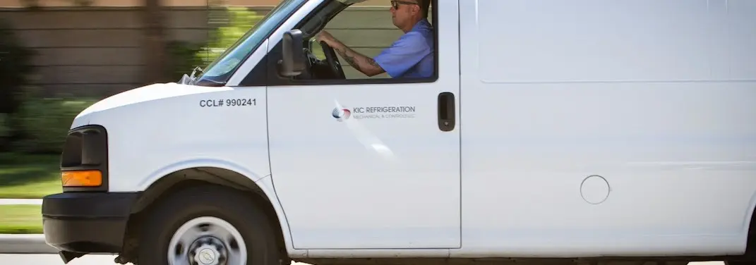 KIC Refrigeration service vehicle serving Flushing area